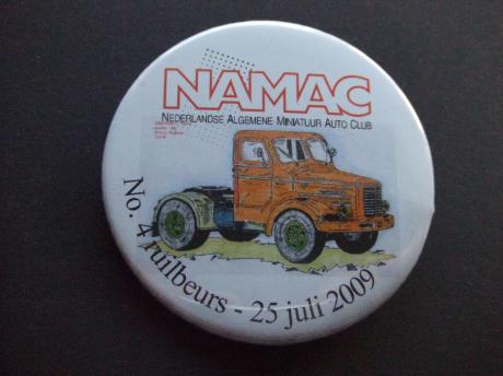 NAMAC miniatuur autobeurs oude Kromhout vrachtwagen